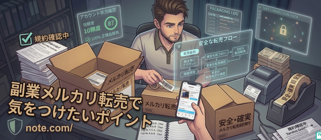 副業メルカリ転売で気をつけたいポイント
